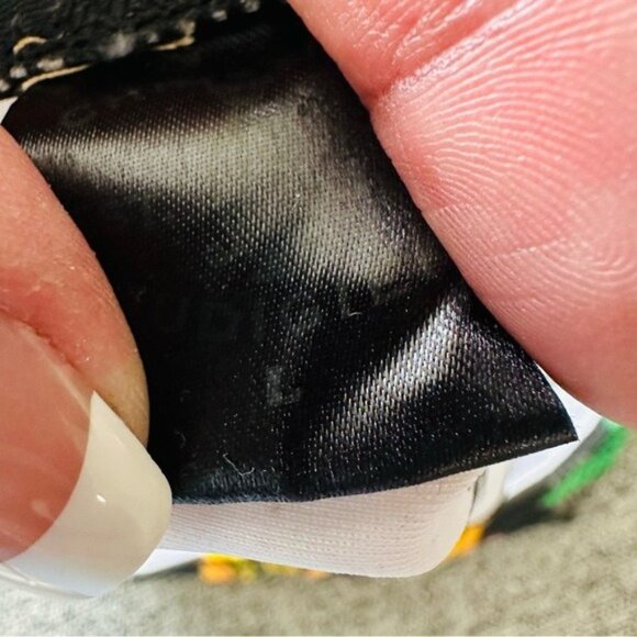 VTG Y2K Christian Audigier 2PC Bikini Sz L Rasta Leaf Print Gold Chain Luxe Swim - Picture 9 of 9